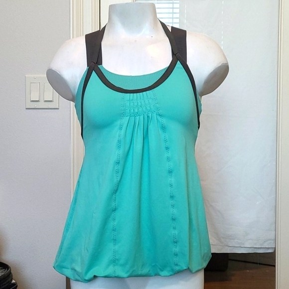 Lululemon Mint Awareness Balloon Hem Top - Picture 2 of 8